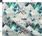 Mountain, Call, Adventure, Camping, Rustic, Painting, Watercolour, Forest, Woods, Geometric, Blue, Water Custom Printed Fabric by Spoonflower Various Fabrics by the Yard or Fat Quarter